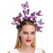 Fashion Hairband Headpieces Headdress Hair Ornaments Wedding Headwear Bride Ladies Wedding Butterfly Headband Hair Accessories