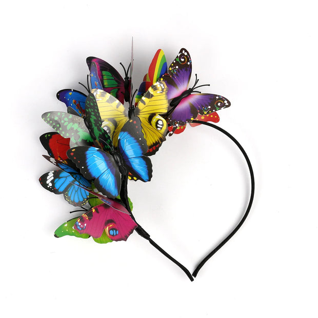 Fashion Hairband Headpieces Headdress Hair Ornaments Wedding Headwear Bride Ladies Wedding Butterfly Headband Hair Accessories