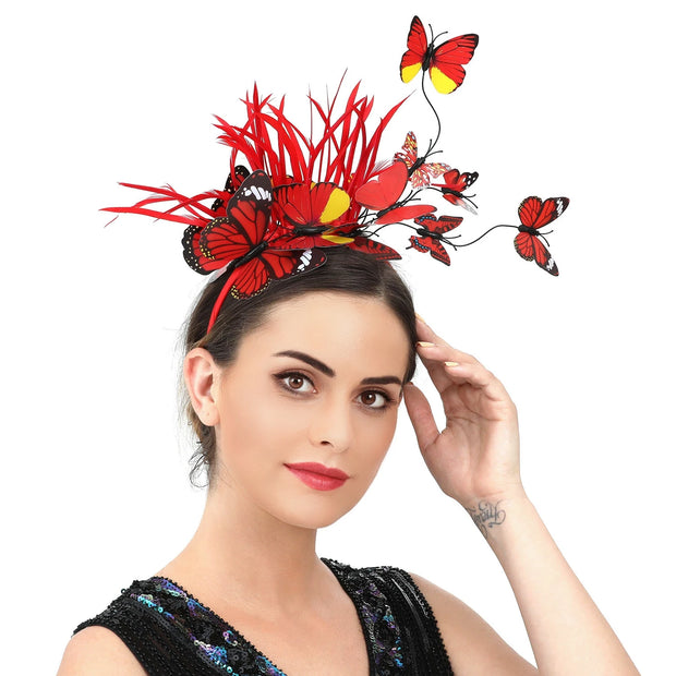 Fashion Hairband Headpieces Headdress Hair Ornaments Wedding Headwear Bride Ladies Wedding Butterfly Headband Hair Accessories