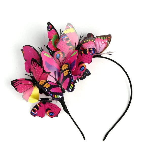 Fashion Hairband Headpieces Headdress Hair Ornaments Wedding Headwear Bride Ladies Wedding Butterfly Headband Hair Accessories