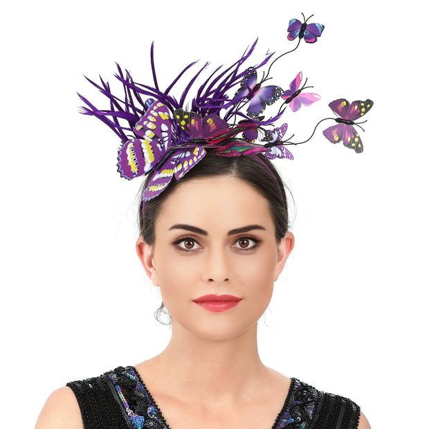 Fashion Hairband Headpieces Headdress Hair Ornaments Wedding Headwear Bride Ladies Wedding Butterfly Headband Hair Accessories