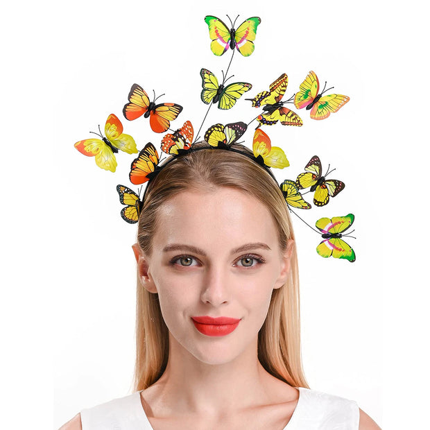 Fashion Hairband Headpieces Headdress Hair Ornaments Wedding Headwear Bride Ladies Wedding Butterfly Headband Hair Accessories