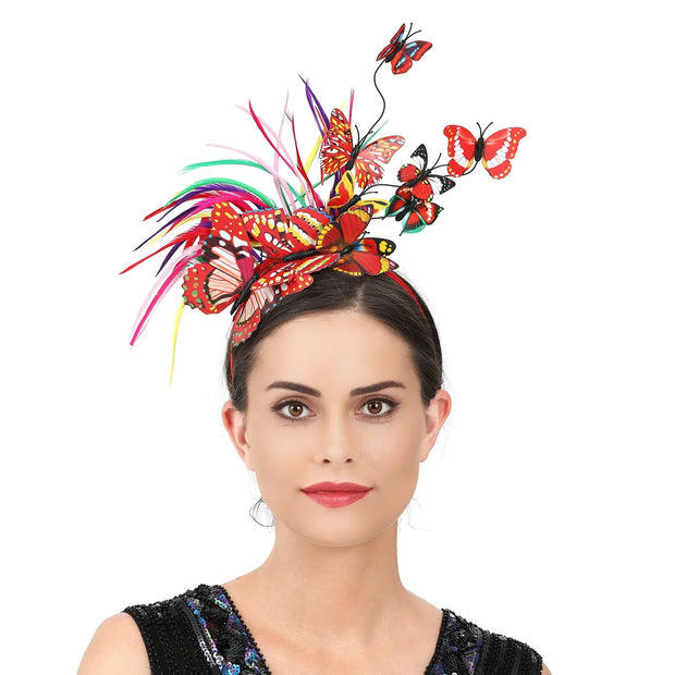 Fashion Hairband Headpieces Headdress Hair Ornaments Wedding Headwear Bride Ladies Wedding Butterfly Headband Hair Accessories