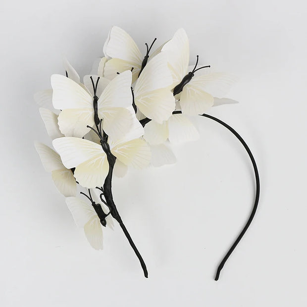 Fashion Hairband Headpieces Headdress Hair Ornaments Wedding Headwear Bride Ladies Wedding Butterfly Headband Hair Accessories
