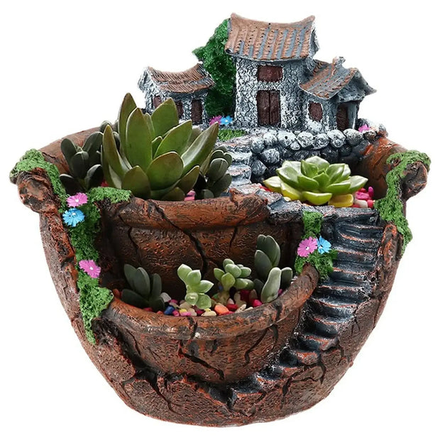 Fairy Garden Flower Bed House Garden Sky Flowerpot Home Garden Flower Pot