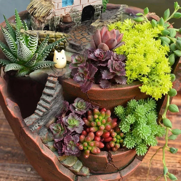 Fairy Garden Flower Bed House Garden Sky Flowerpot Home Garden Flower Pot
