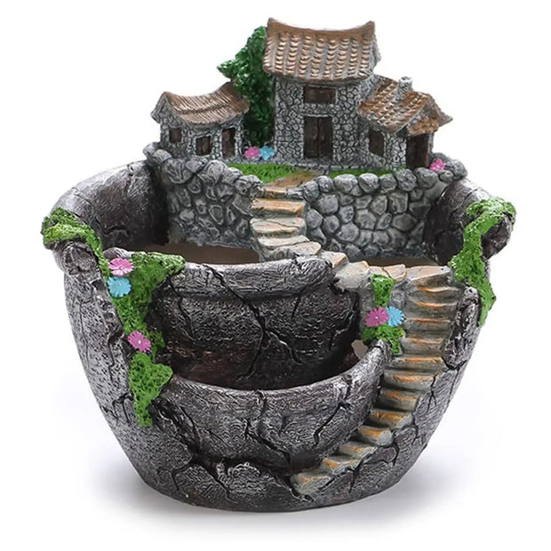 Fairy Garden Flower Bed House Garden Sky Flowerpot Home Garden Flower Pot