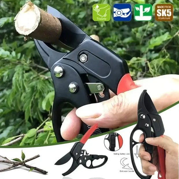 Gardening Labor-saving Pruning Shears Segmented Hand Guard Fruit Tree Thick Branch Repair Scissors Garden Professional Tools
