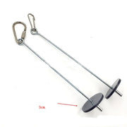 Pet Parrots Birds Food Holder Support Stainless Steel Fruits Spear Stick Meat Fruit Vegetable Skewer Tool